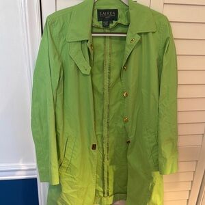 Ralph Lauren Lime Green Trench Coat